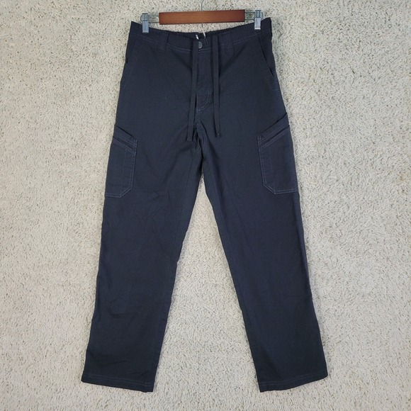 Carhartt Cargo Pants Men's Size Reg-M 30x30 Black Ripstop C56418 Drawstring - Picture 6 of 9